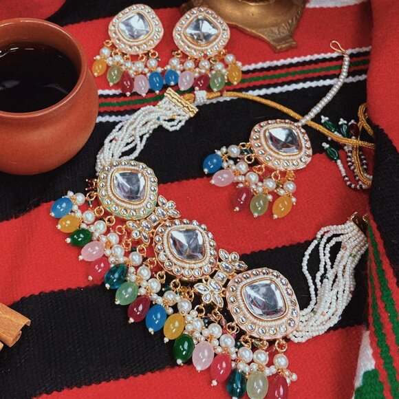 Mishkat Jewelry Jewelry - Indian Jewelry - Shaha (multicolours)